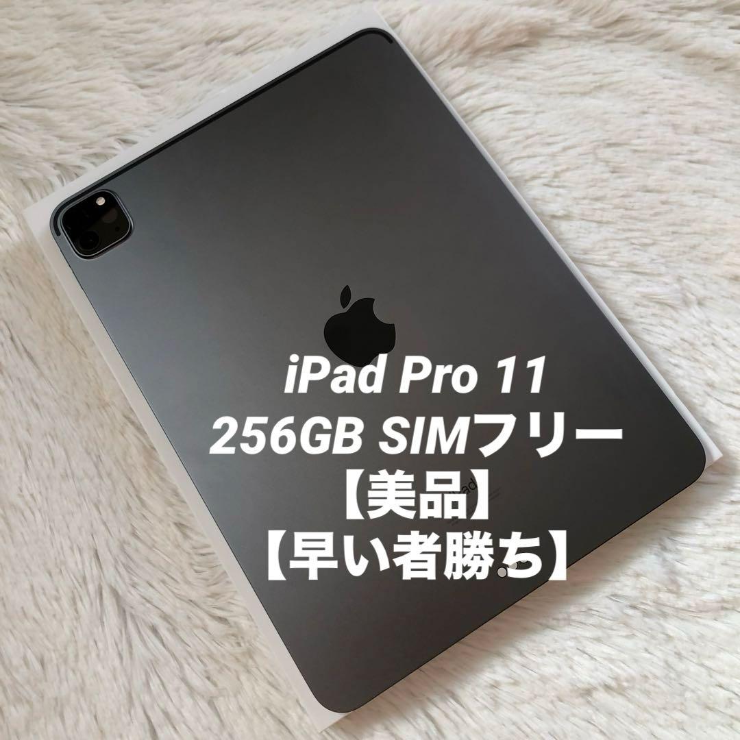 【早い者勝ち】iPad Pro 11インチ 256GB SIMフリー 【即発送】