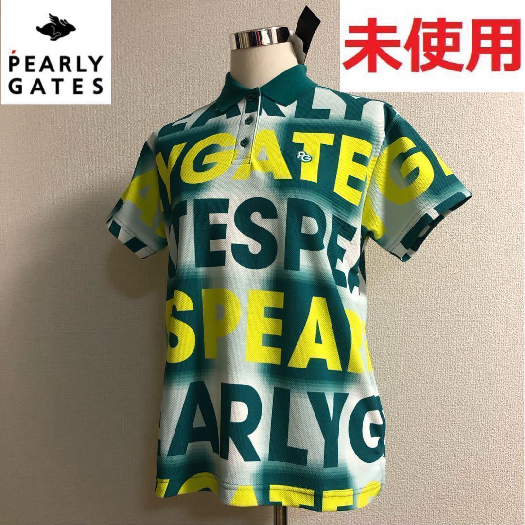新品未使用 パーリーゲイツ 半袖ポロシャツ グリーン グラデーション サイズ2