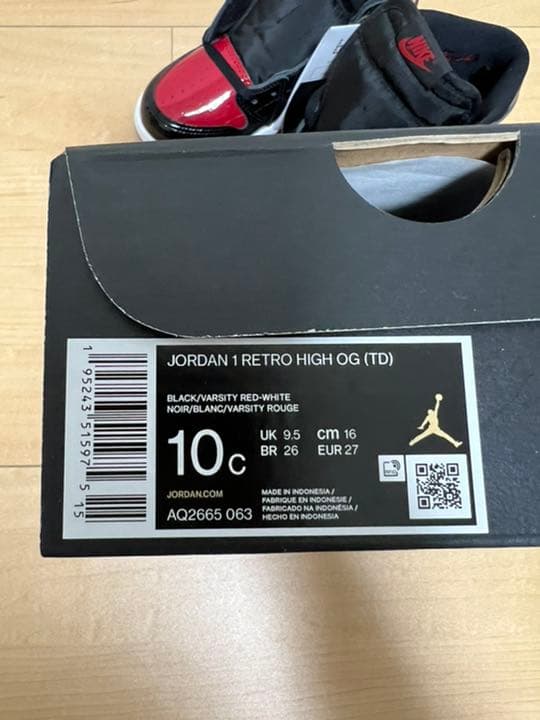 スニーカー Nike TD Air Jordan 1 High OG