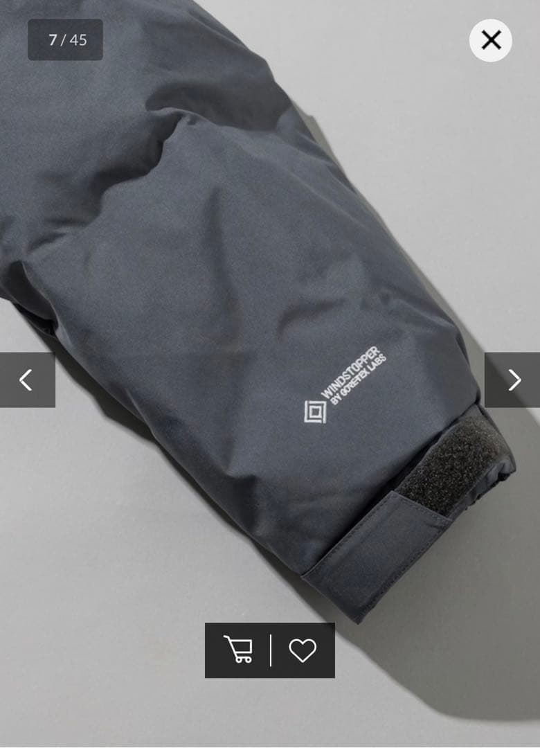 ジャケット・アウター +phenix GORE-TEX WINDSTOPPER DOWN PARKA