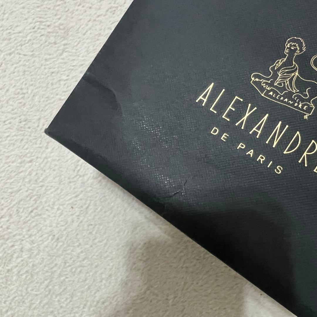 【新品】ALEXANDRE DE PARIS ヘアクリップ　ネイビー完売箱付き