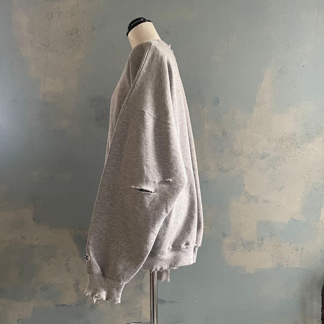 grunge is dead“ペイント“杢”XXL“boro sweat