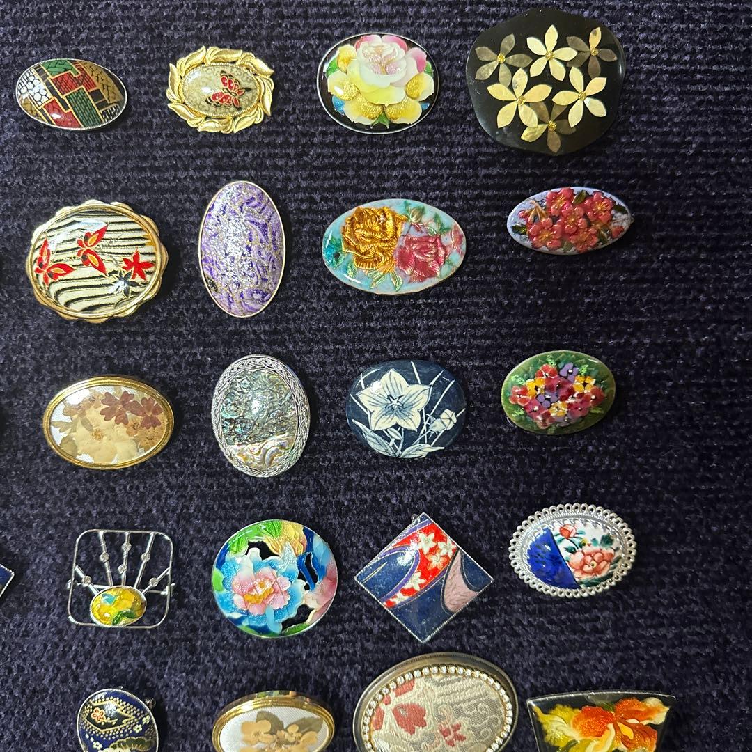 【vintage】昭和レトロ　ブローチ　まとめ売り　50点以上　大量
