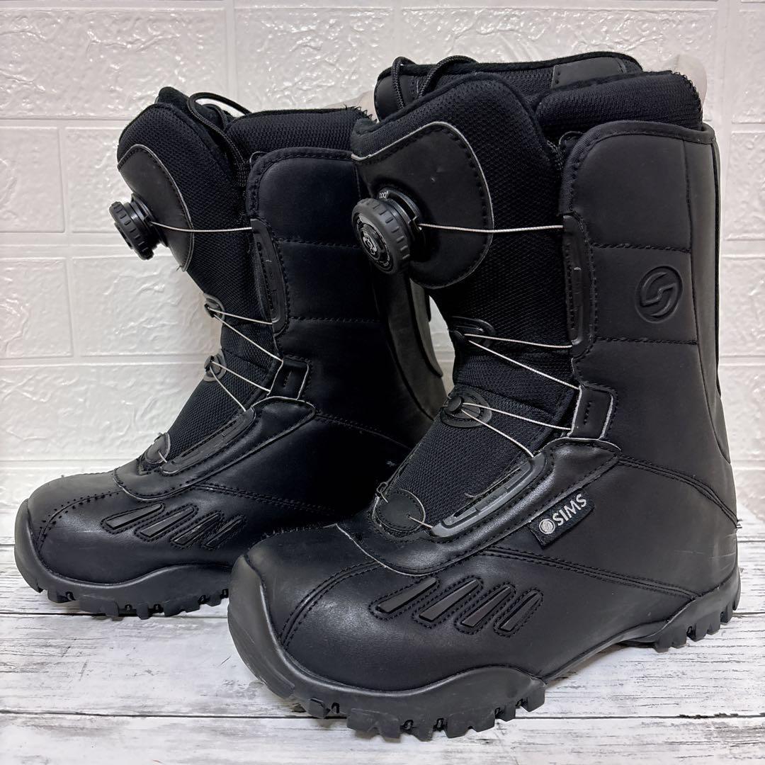 美品 ✨ SIMS スノーボードブーツ Boa システム ブラック 24.5cm