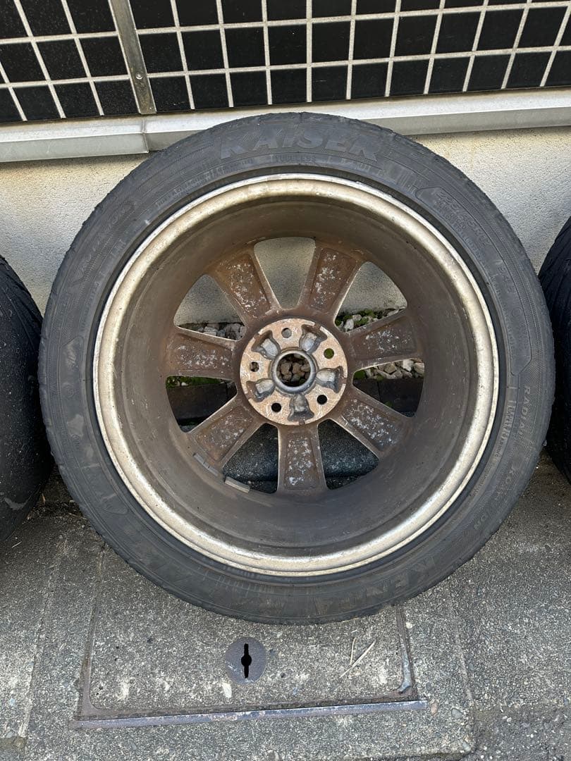 フェアレディZ　Z33　日産純正17インチアルミホイール4本ドリフト引き取り限定