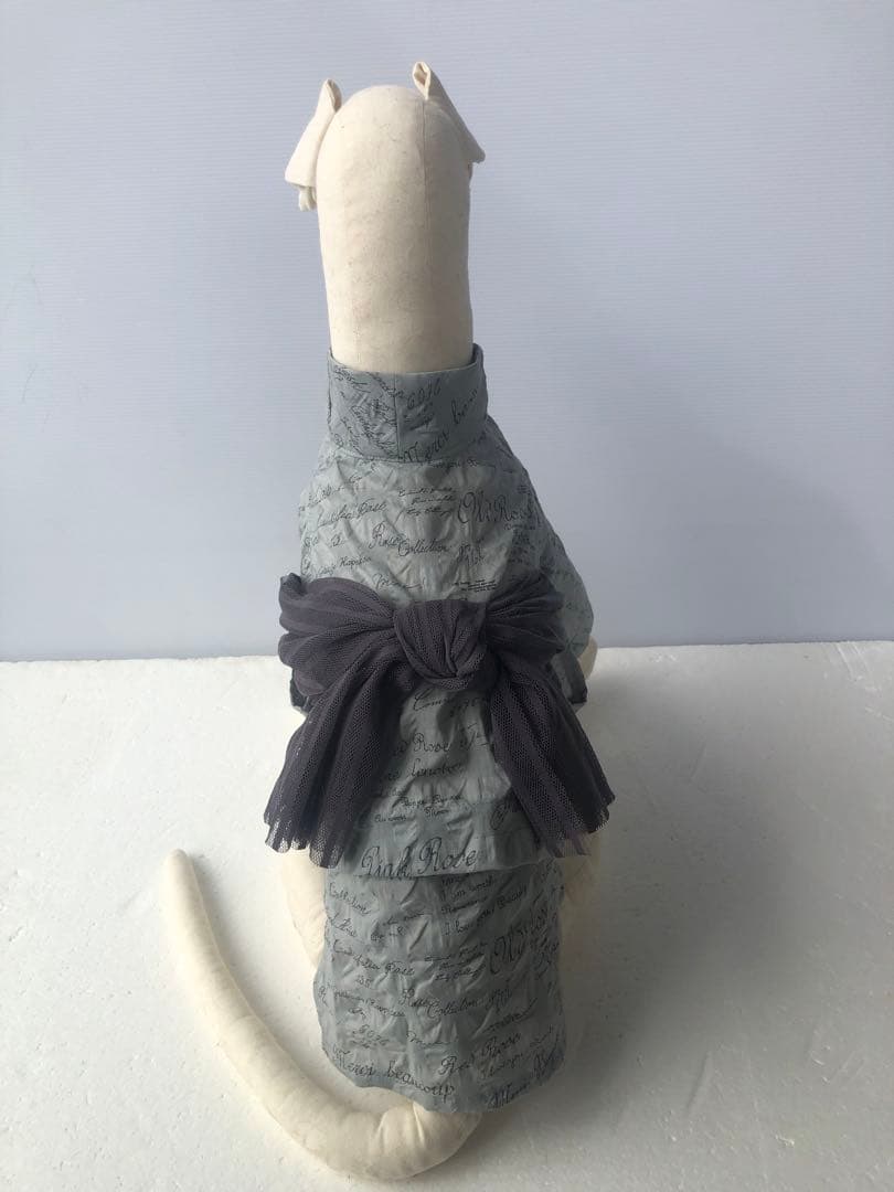 イタグレ　ウィペット　浴衣　グレー