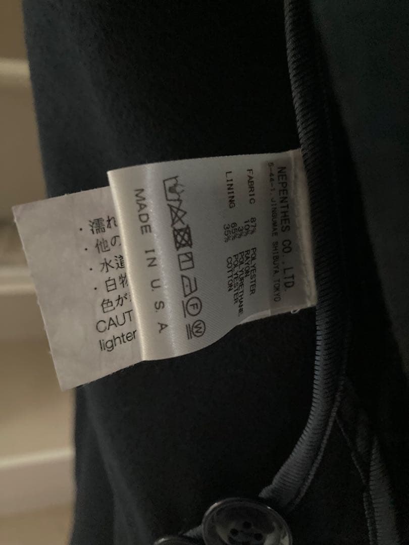 新品半額以下 エンジニアードガーメンツ ファイヤーマン ダッフルコート navy