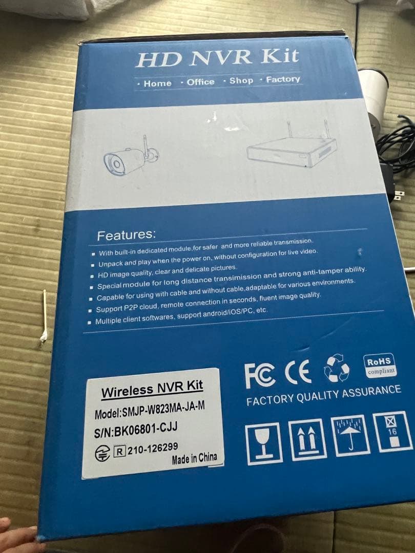 全て備わってすぐ使える監視カメラ【HDDハードディスク6TB付き！！！】