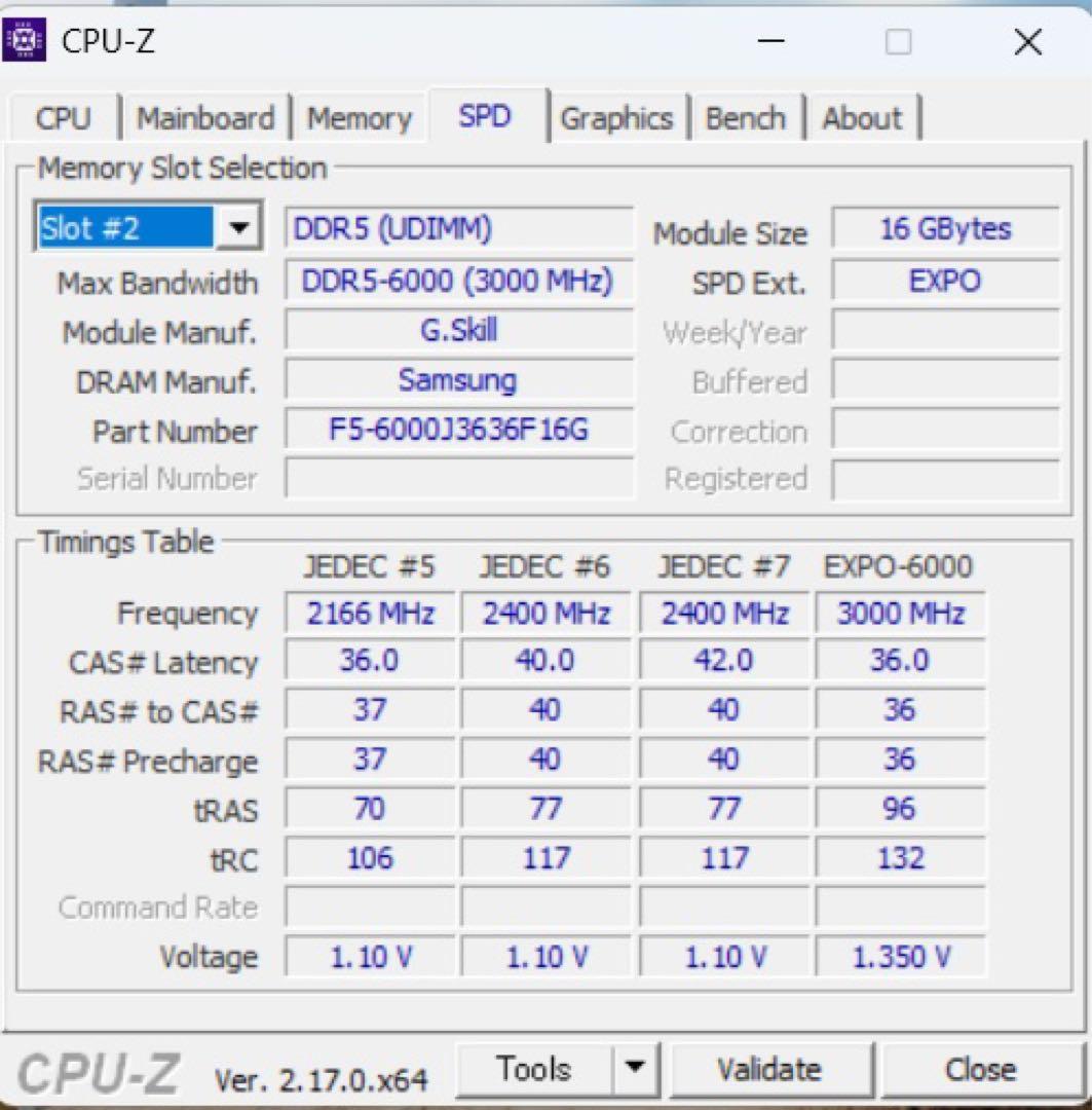 メモリー G.Skill Trident Z5 Neo DDR5 6000 32GB