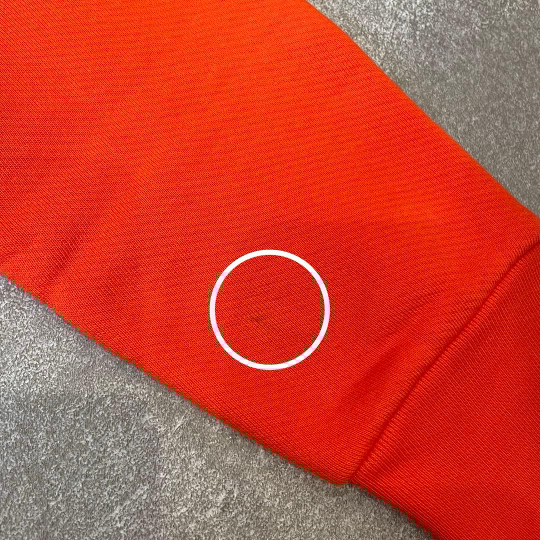 美品★モンクレール SWEATSHIRT スウェット 裏起毛 ロゴ オレンジ