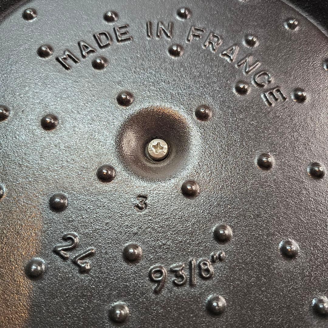 STAUB ストウブ 鋳物ホーロー鍋 ピコ・ココット 24cm ラウンドチェリ