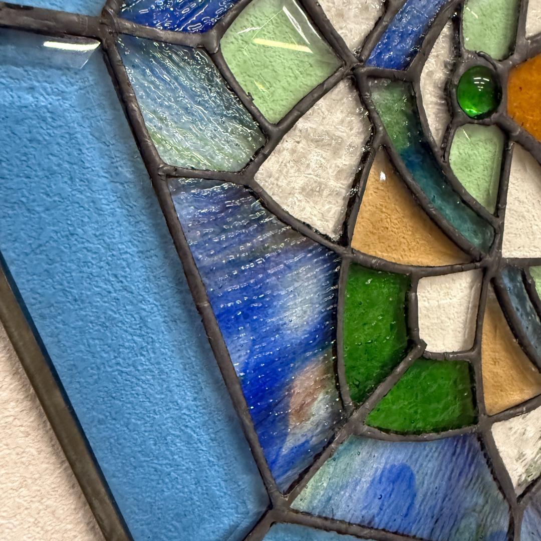 フォロー割【USED品 】欧州 アンテーク ステンドグラス　ハンドメイド
