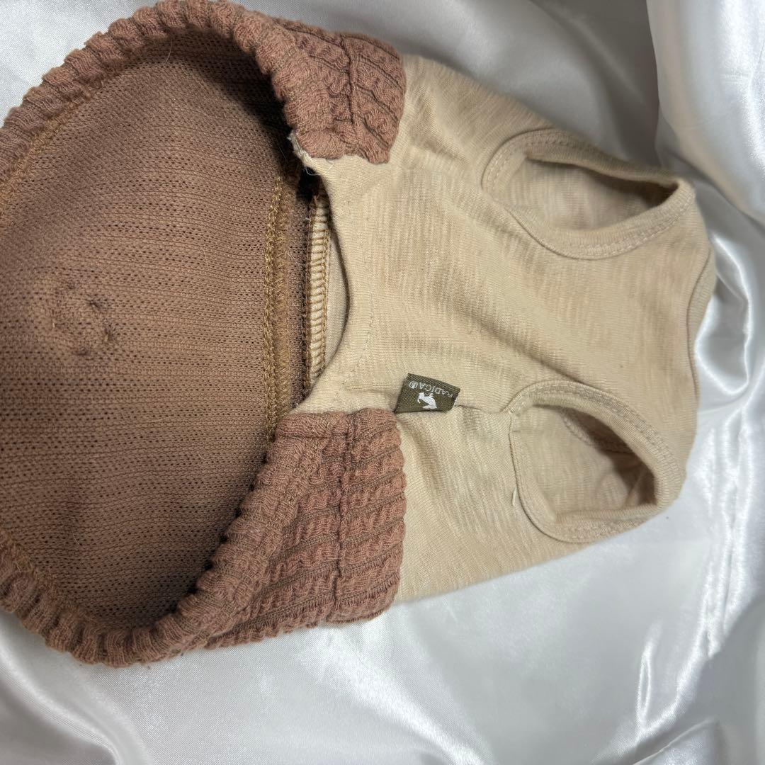 FADIGATO 犬服 ベージュとブラウン　SSサイズ