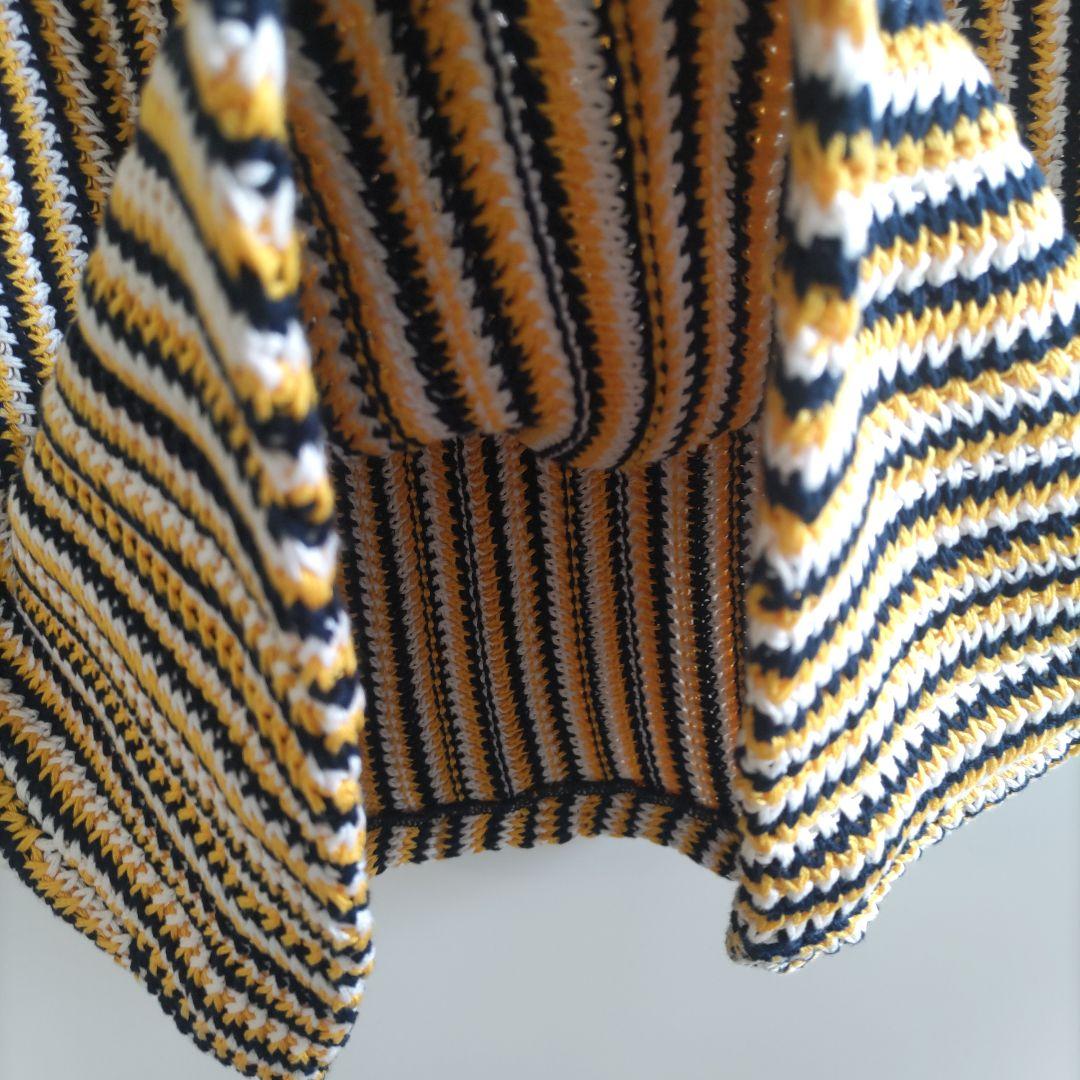 MIU MIU 　ミュウミュウ　ニットワンピース　半袖　ボーダー　ストライプ