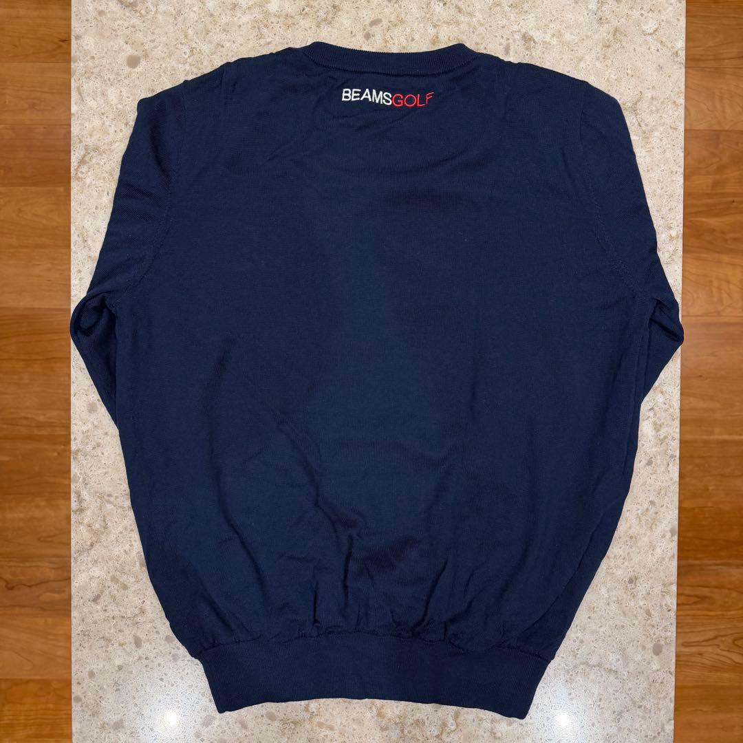 BEAMS GOLF エアシャット 裏付き スフィダンテ 防風 ニット