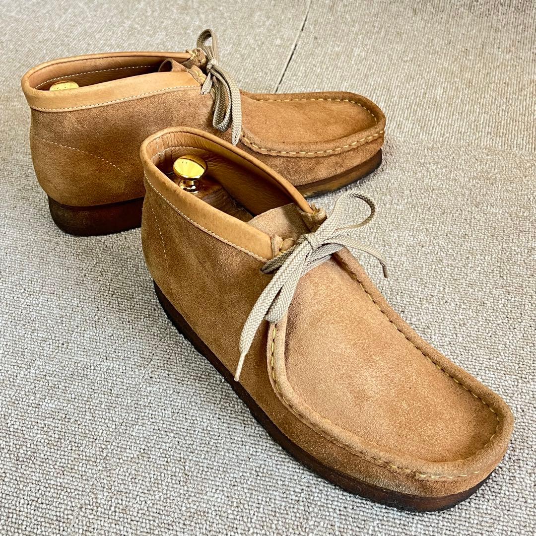 クラークス ワラビー Clarks ライトブラウン スエード UK7.5