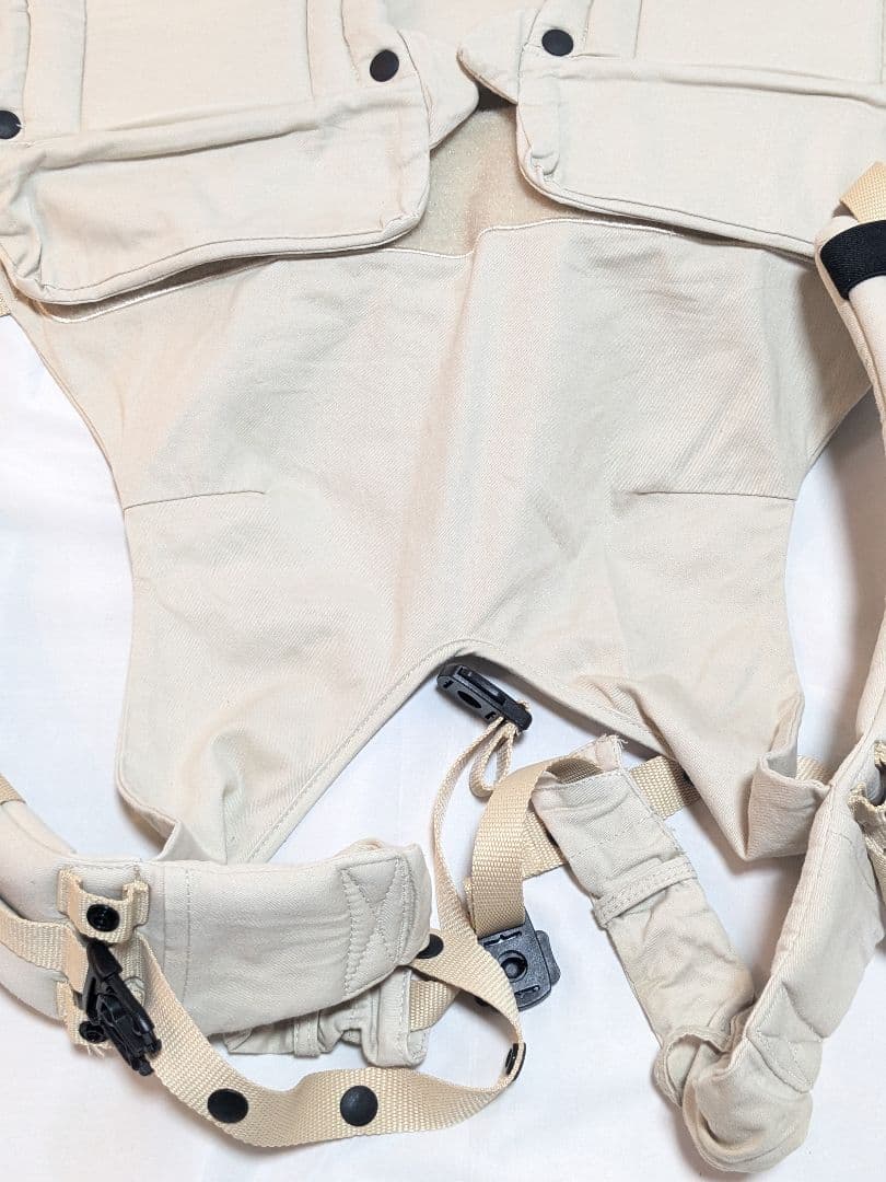 良品 napnap 双子用抱っこ紐 ベージュ ふたご抱っこひも