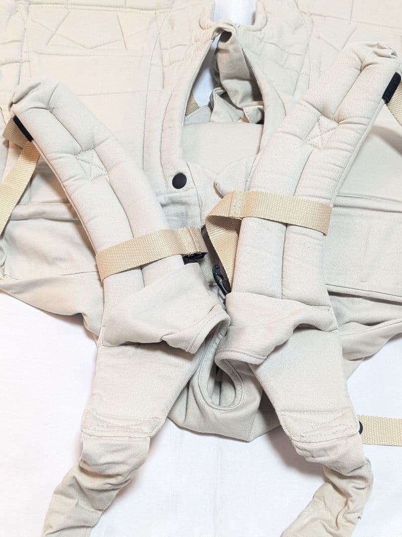 良品 napnap 双子用抱っこ紐 ベージュ ふたご抱っこひも