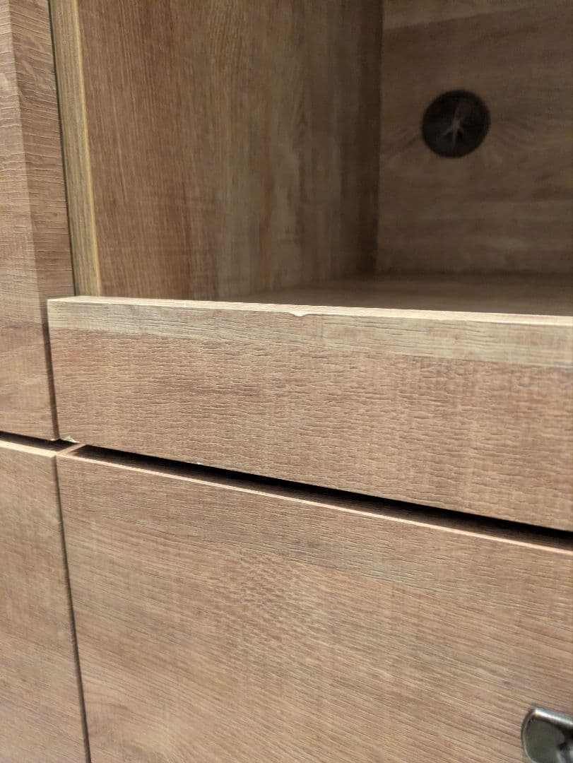 【12/7迄】ロウヤ　アンティーク調　キッチンカウンター　食器棚　キッチンボード