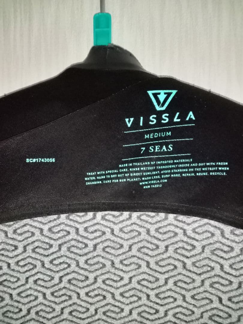 VISSLA シーガル 2/2ミリ 7SEAS Mサイズ チェストジップ