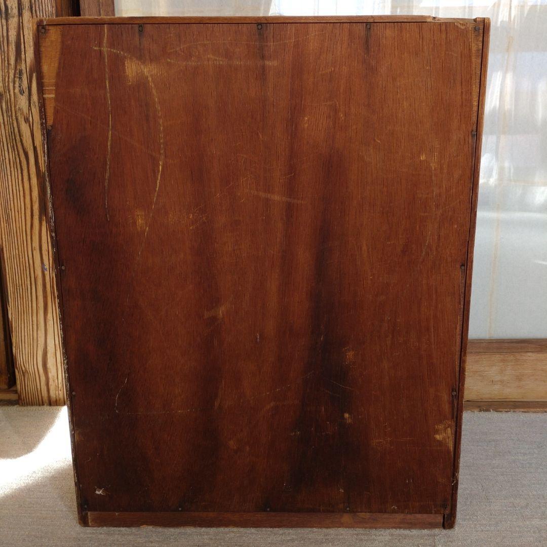 木製ラック 12段 引き出し付き カルテ棚　収納　アンティーク　ビンテージ