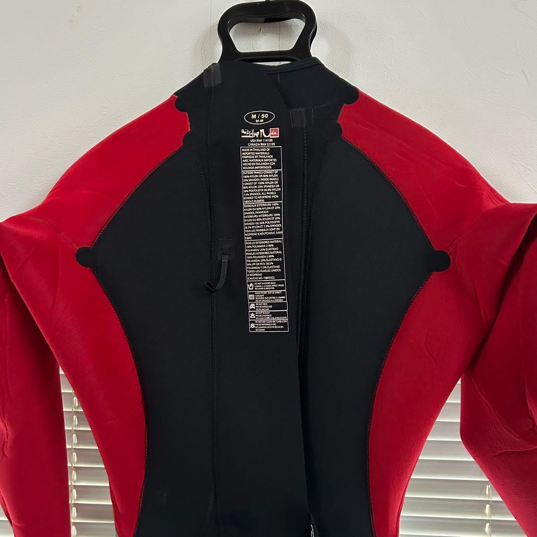 【良品】クイックシルバー　メンズウエットスーツ　ジャーフル　バックジップ　M