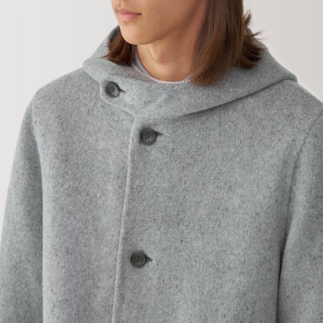 新品未使用✨MUJI Labo無印良品 カシミヤ混 メンズダッフルコート 軽量
