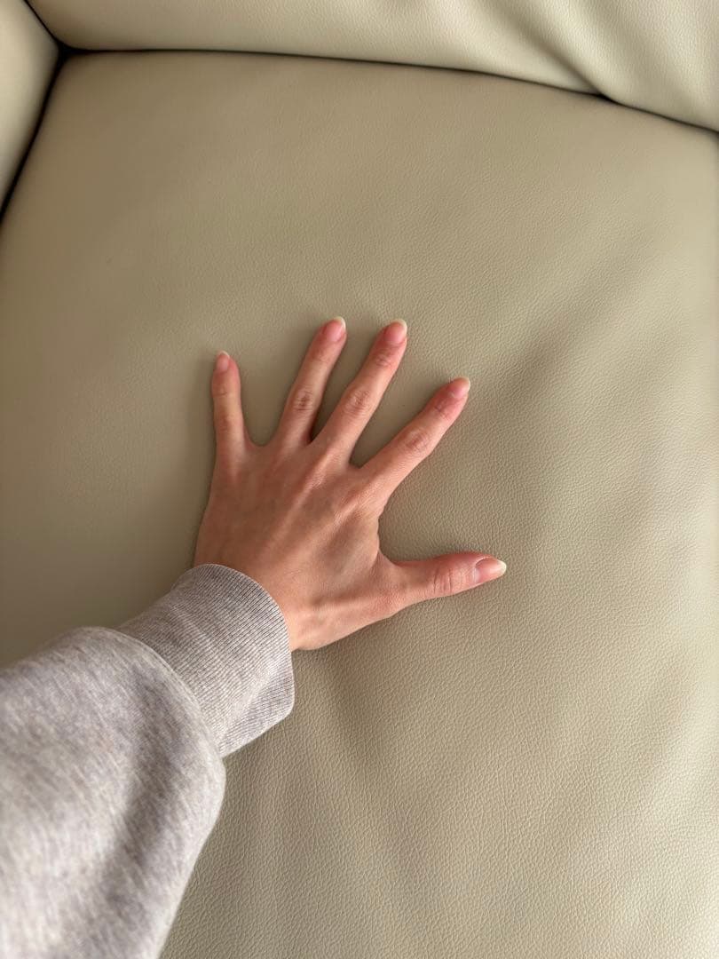 ニトリNシールド 3人掛けソファ ベージュ　合皮タイプ