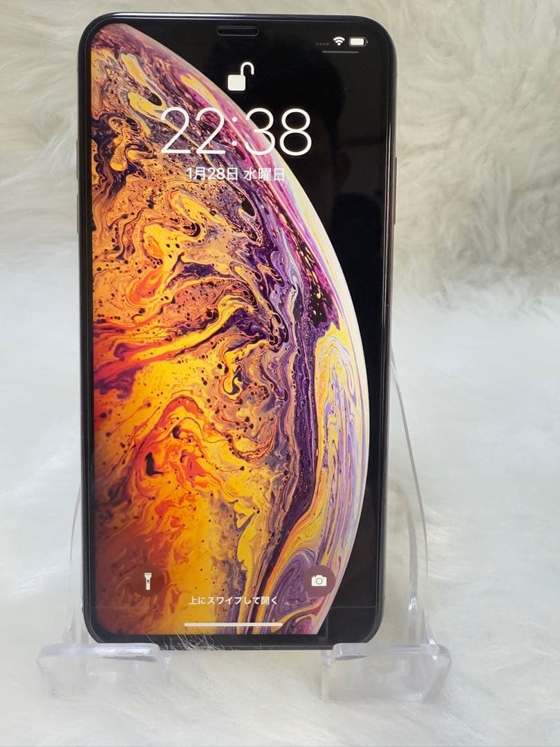 iPhone XS Max 256GB ゴールドSIMフリー バッテリー100％