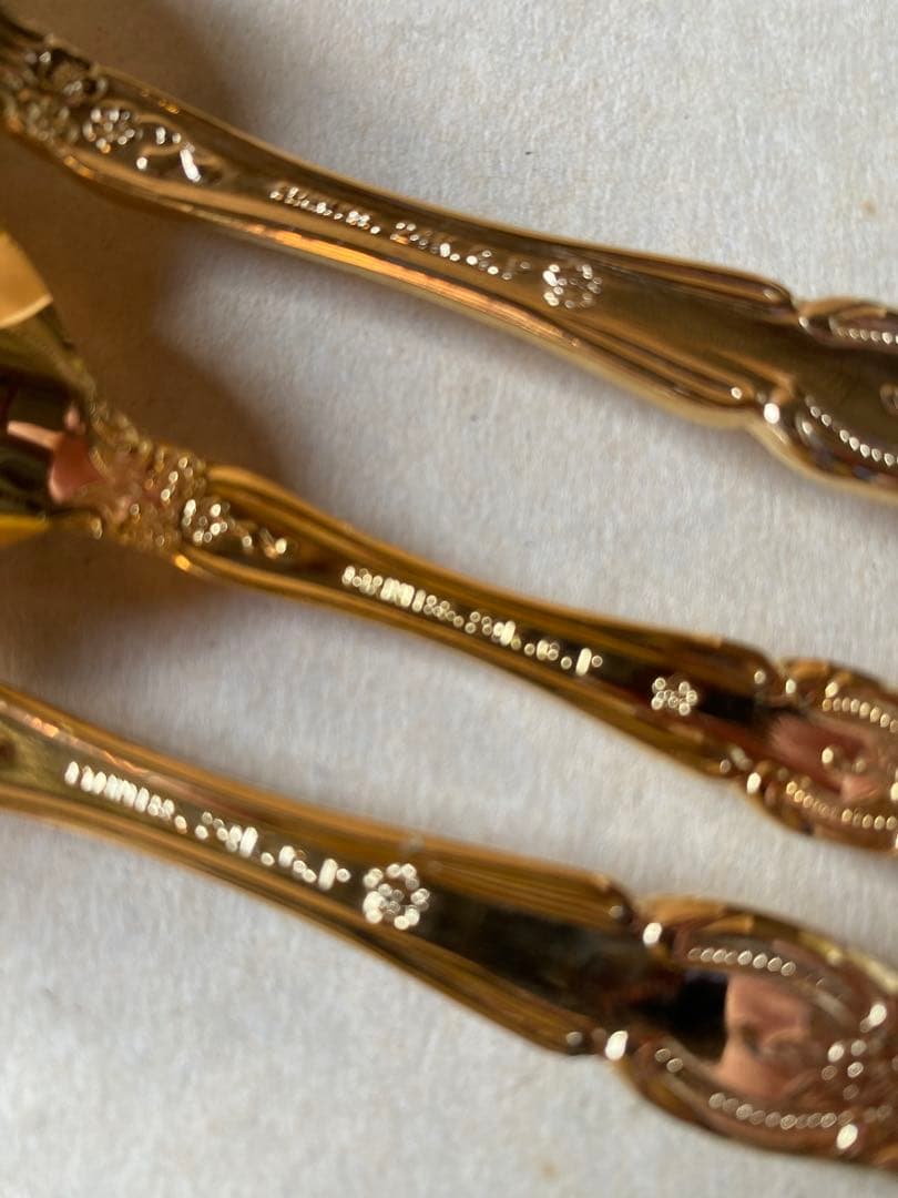 金メッキ　カトラリーセット　ゴールド