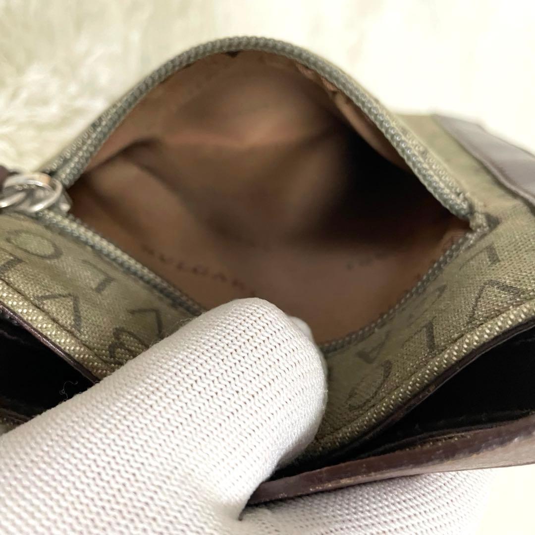 美品⭐️BVLGARI ロゴマニア ショルダーバッグ デニム レザー