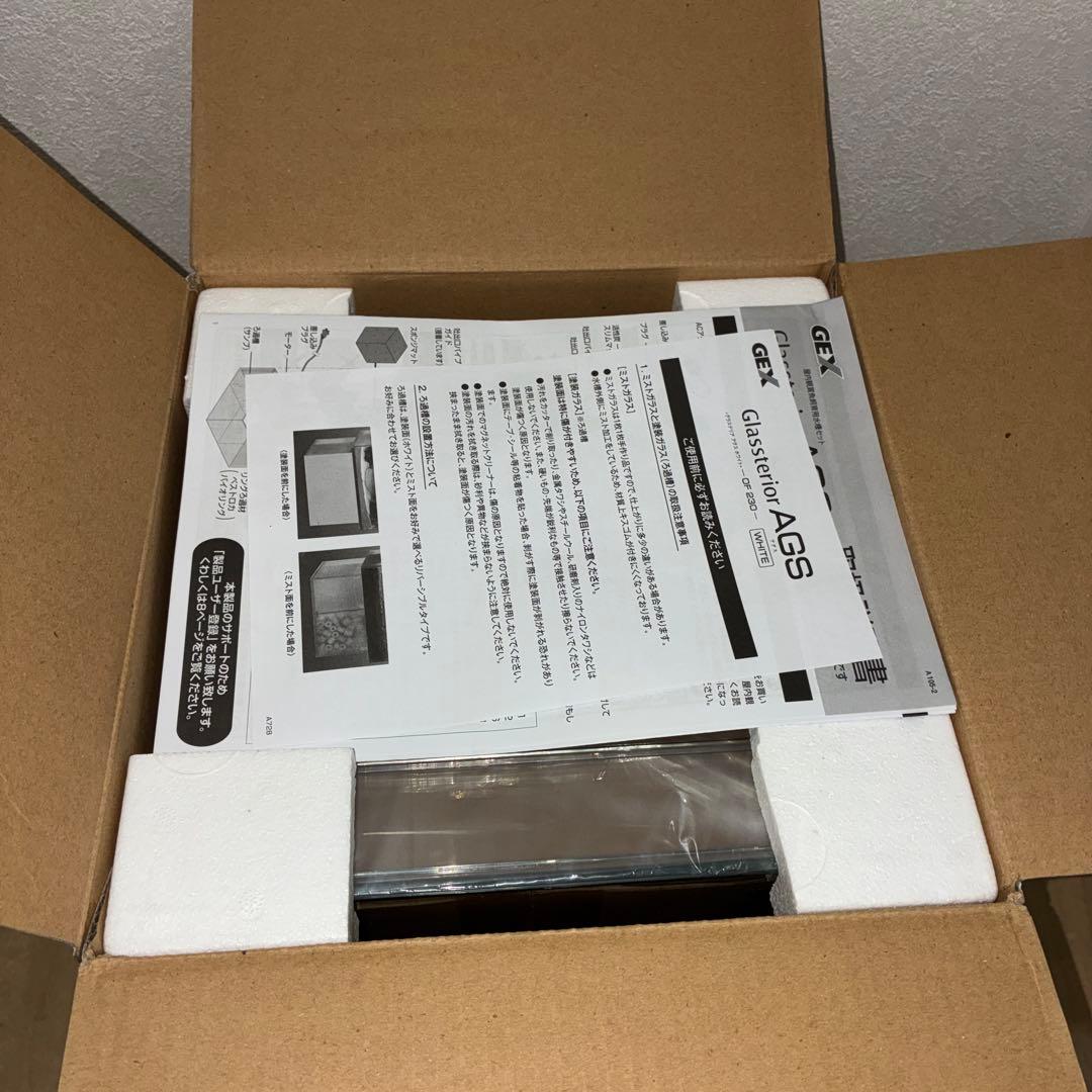 未使用品★GEX★グラステリア★AGS★オーバーフロー水槽★ホワイト★OF230