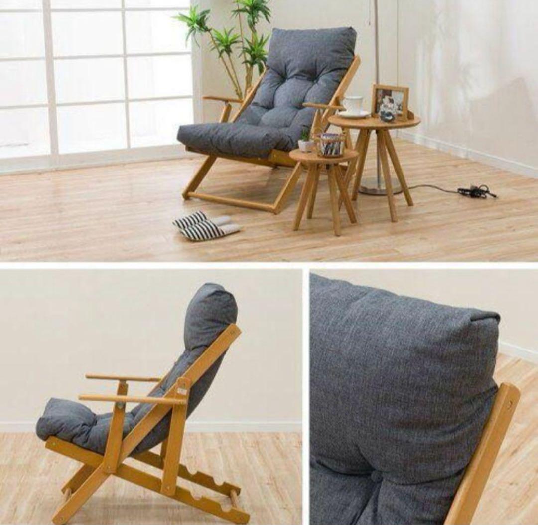 ニトリ　パーソナルチェア(アルシーGY）　1人掛けソファ