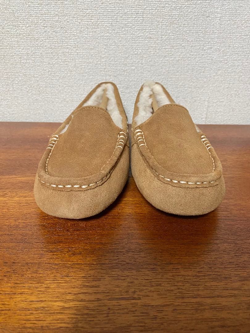 新品未使用UGG アンスレー チェスナット　モカシン スエード 25センチUS8