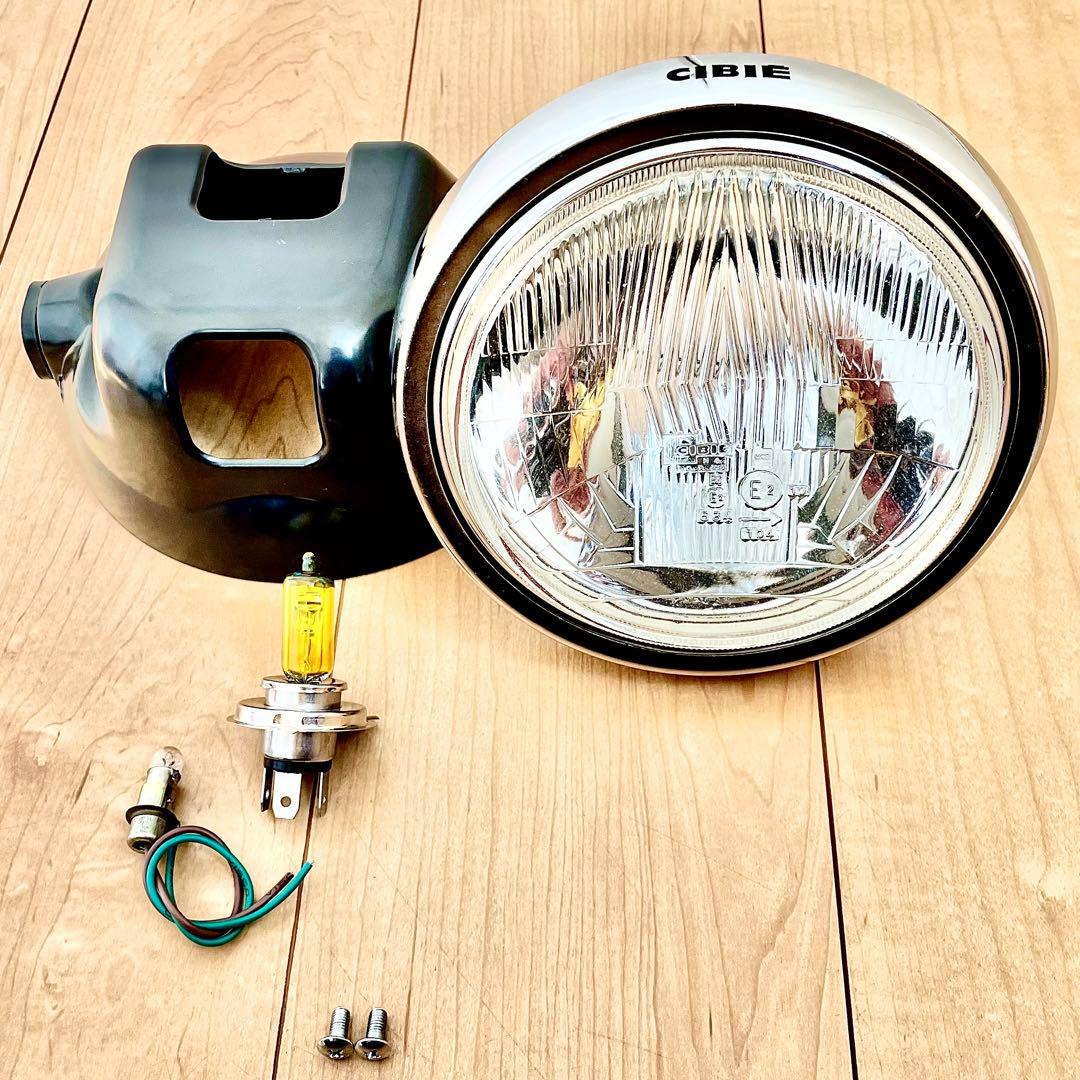masaru！　当時物 CIBIE シビエ 凹みヘッドライト CB400F