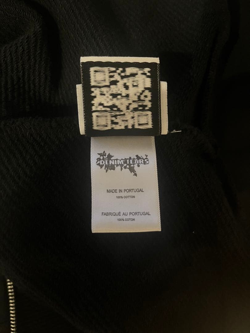 トップス DENIME TEARS COTTON WREATH ZIP HOODIE M