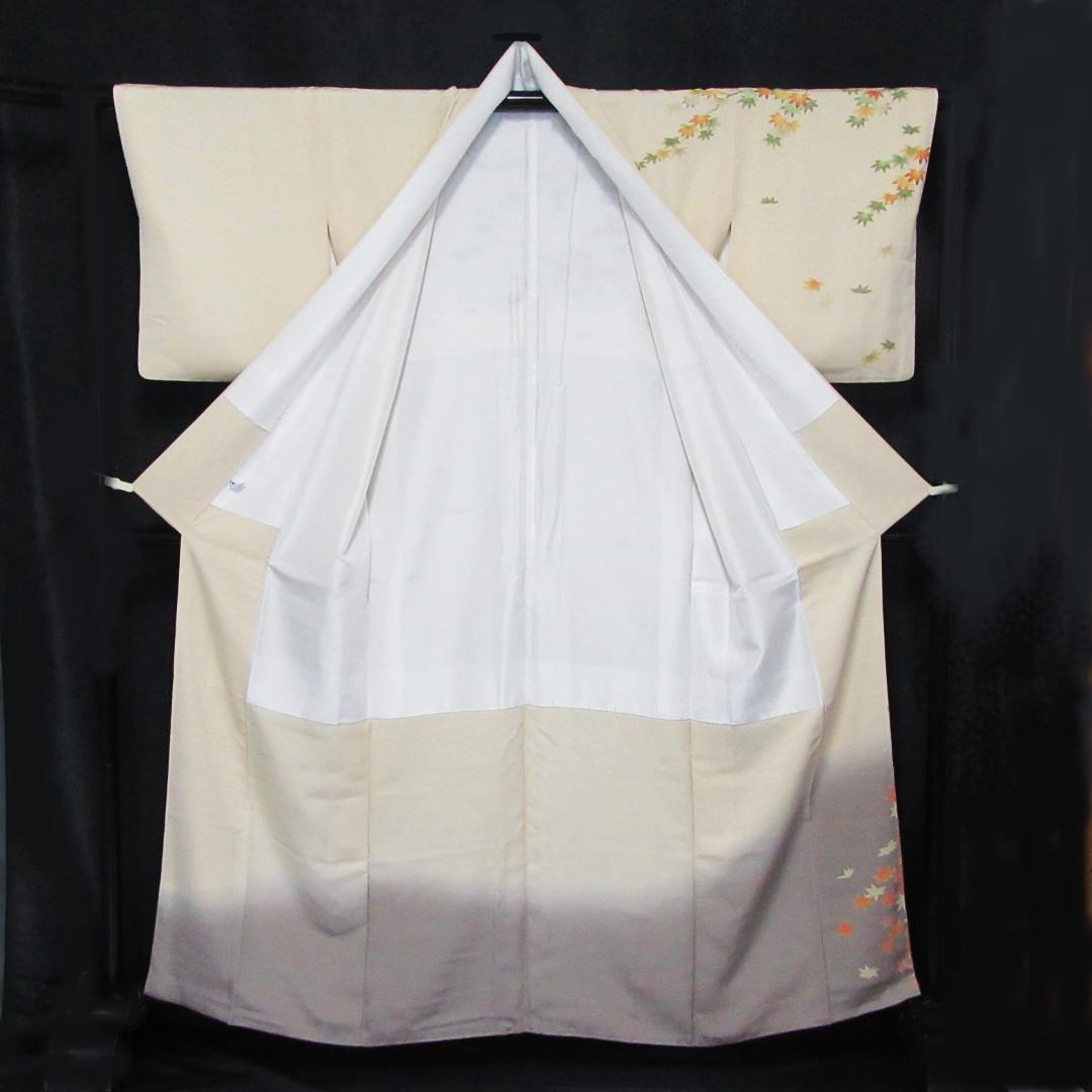 十日町友禅訪問着 正絹 龍谷落款 中古 丈164cm HO-03