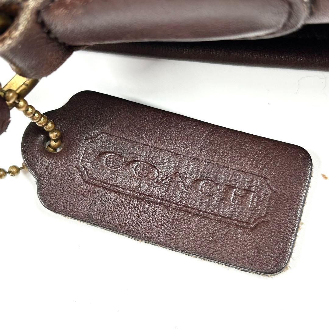 美品 オールドコーチ フラップ ターンロック ショルダーバッグ クロスボディ