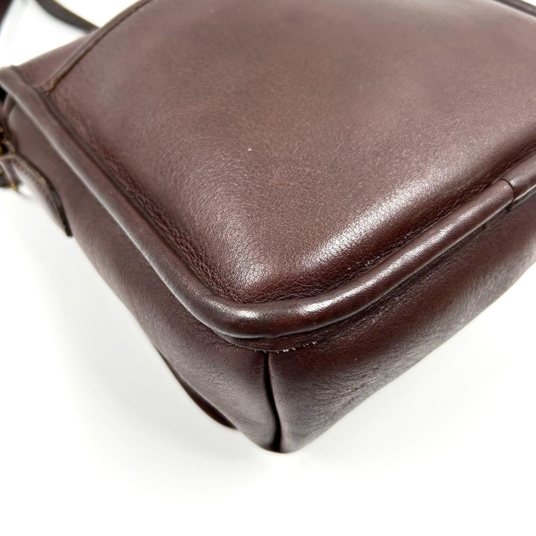 美品 オールドコーチ フラップ ターンロック ショルダーバッグ クロスボディ