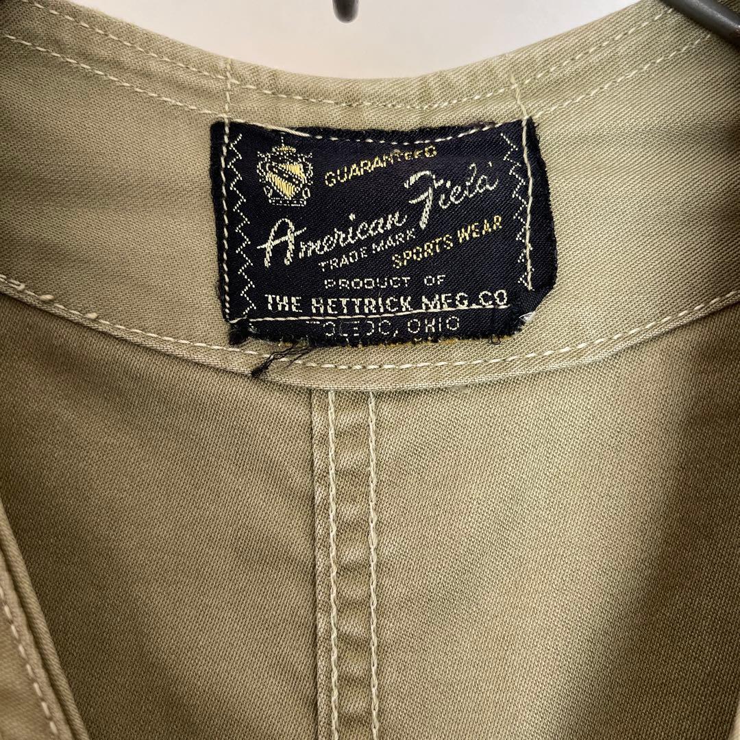 50's アメリカンフィールド　フィッシングベスト　ヴィンテージ