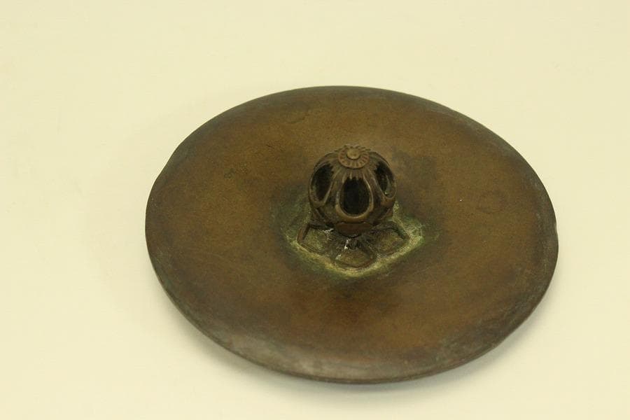 茶道具 刻 鳳凰 風炉 富士釜 時代物(BB527)