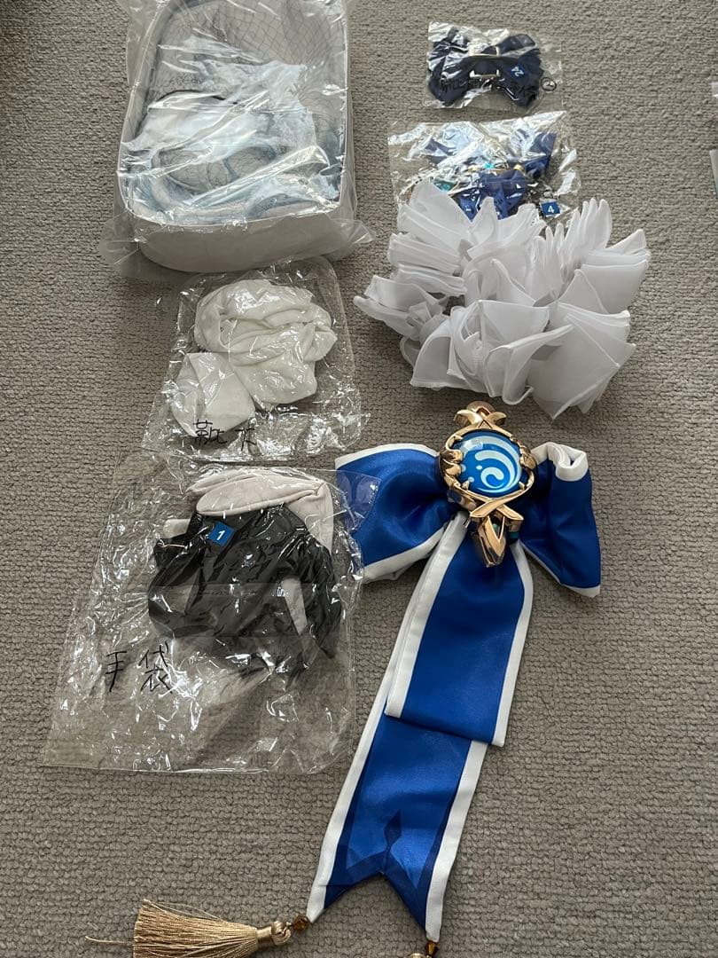 ウィッグ・靴あり S 原神 フリーナ ウーシア 黒ver コスプレ 衣装