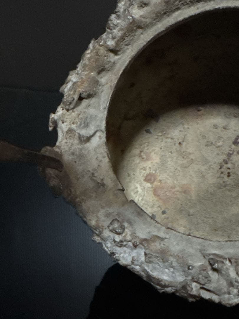 龍文堂 安之介 造 道安形 提手銀象嵌 斑紫銅蓋 鉄瓶 共箱付 茶道具