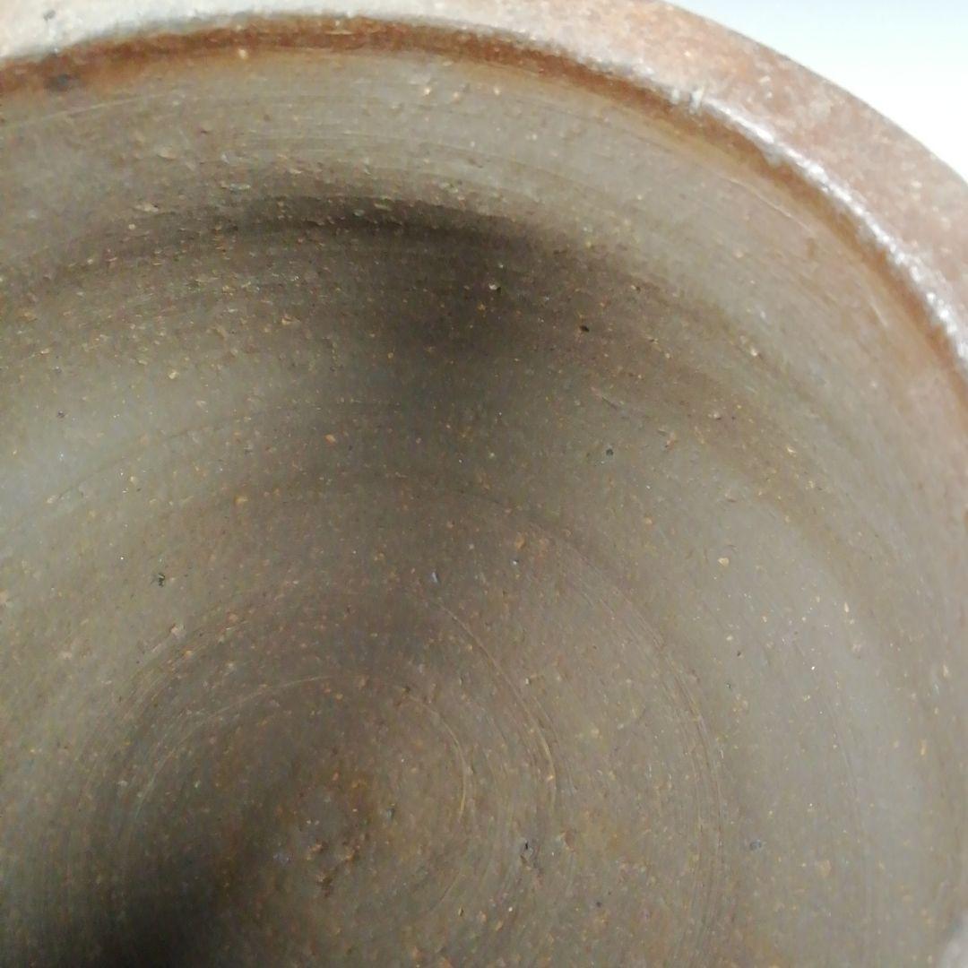 Ｔ６６７　建水　『備前焼』『十四代　木村長十郎(友敬)作』　共箱　茶道具