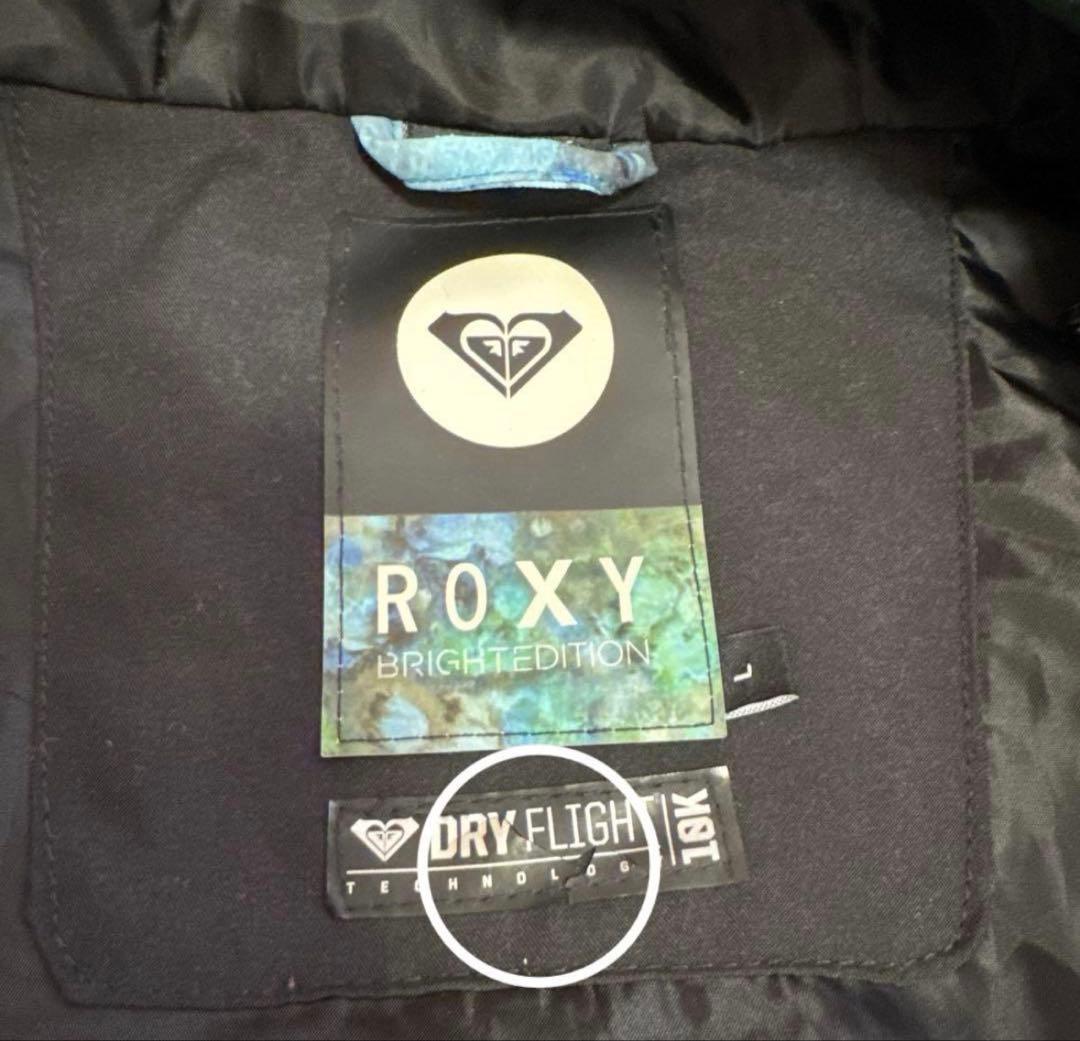 ROXY スノーボードウェア グリーン サイズL レディース スノーウェア 花柄