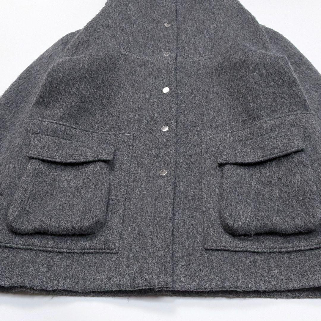 2025AW 美品 HELLA ヘラ wool shaggy coat グレー
