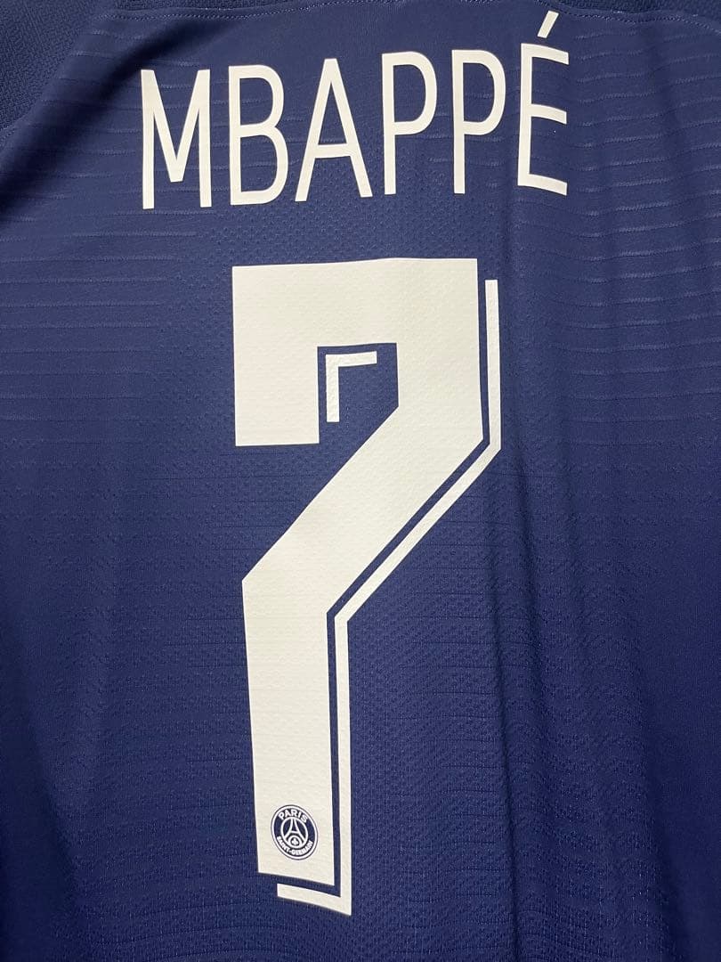 正規品　選手支給用　PSG 19-20 ホーム　ムバッペ　CL仕様　MERCI付