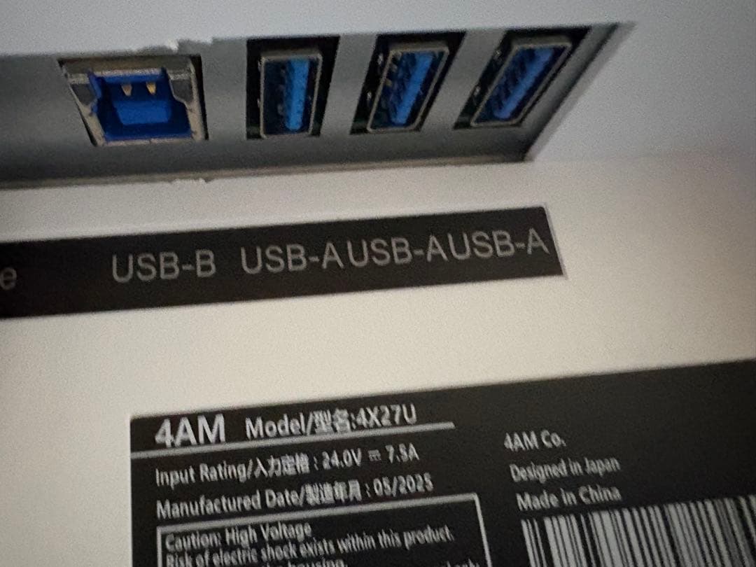 4AM 4X27U 4kゲーミングモニター 27インチ