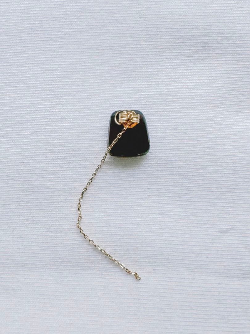 MONAKA jewellery フラットピアス　ボルダーオパール　片耳