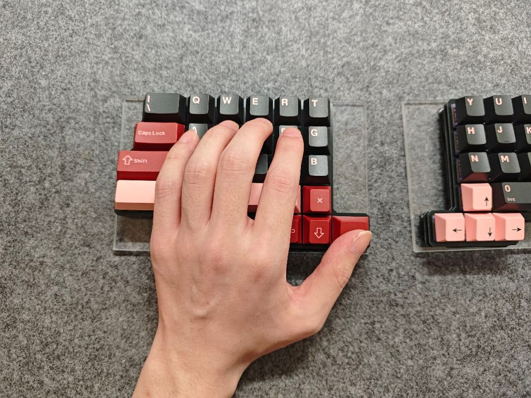 自作分割型キーボード フルセット spaice47